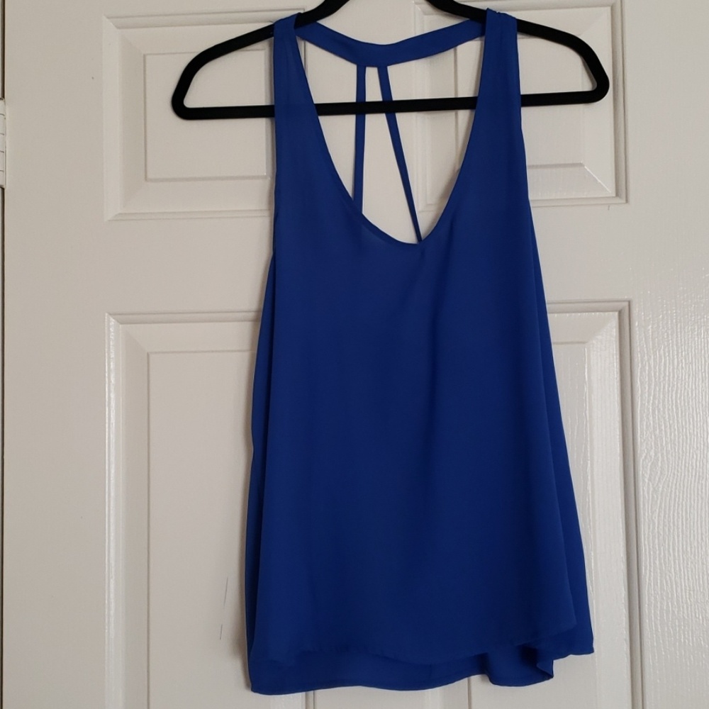 Royal Blue top with elegant back